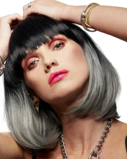 Smiffys Alien Black And Grey Wig></noscript> Halloween Wigs