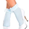 Music Legs Baby Blue Ruffle Top Ankle Socks> Halloween Hosiery