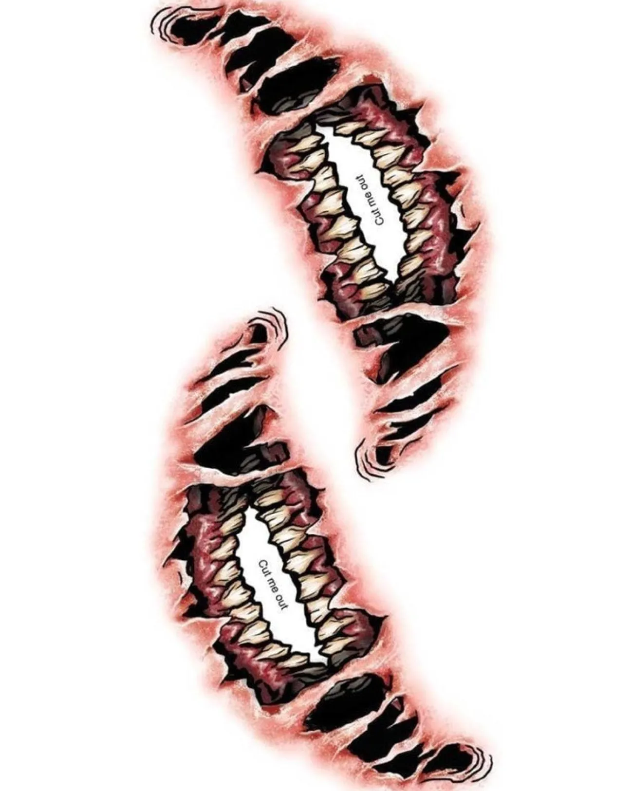 Tinsley Transfers Big Mouth Decay Tattoo Kit> Halloween Accessories