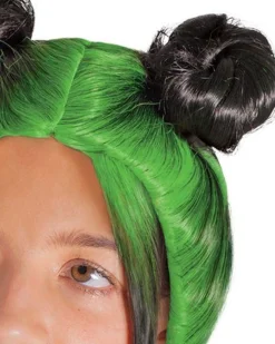Disguise Billie Eilish Double Green Bun Child Wig></noscript> Halloween Wigs