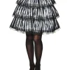 Rubies Black And White Striped Ruffle Skirt> Wicked Witches