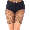 Leg Avenue Black Industrial Net Biker Shorts> Halloween Hosiery