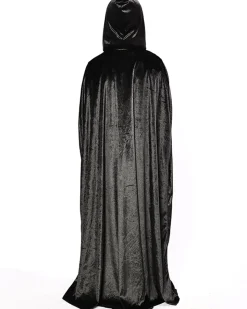 * Black Panne Velvet Deluxe Kids Cape><noscript><img width=