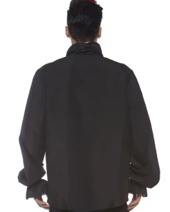 Leg Avenue Black Ruffle Front Shirt>Men Men's Costumes