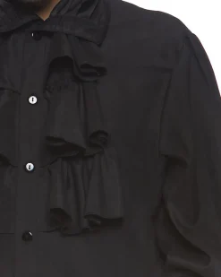 Leg Avenue Black Ruffle Front Shirt><noscript><img width=