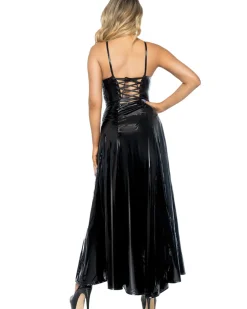 Leg Avenue Black Vinyl Gown Womens Costume></noscript>Women Women's Costumes