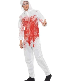 Smiffys Bloody Forensic Overalls Adult Costume></noscript>Men Men's Costumes