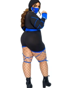 Leg Avenue Blue Dragon Ninja Plus Size Womens Costume><noscript><img width=