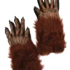 Fun World Brown Werewolf Gloves> Halloween Accessories