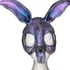 Sarah Mudle Bunny Purple Half Mask> Halloween Masks