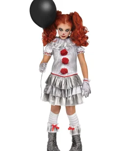 Fun World Carnevil Clown Girls Costume>Kids Kids Costumes