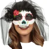 Ghoulish Productions Catrina With Veil Mask> Halloween Masks