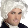 California Costumes Colonial Man White Wig> Halloween Wigs