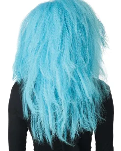 California Costumes Crimped N Kooky Long Blue Wig></noscript> Halloween Accessories