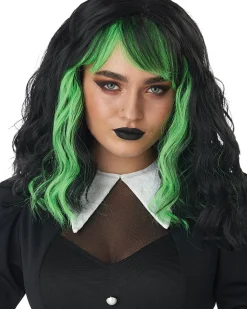 California Costumes Cute N Crafty Short Green Wig> Halloween Accessories