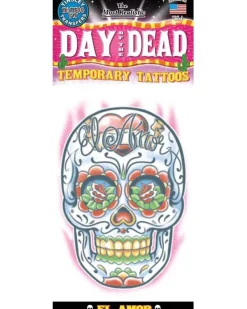 Tinsley Transfers Day Of The Dead El Amor Temporary Tattoo> Day Of The Dead