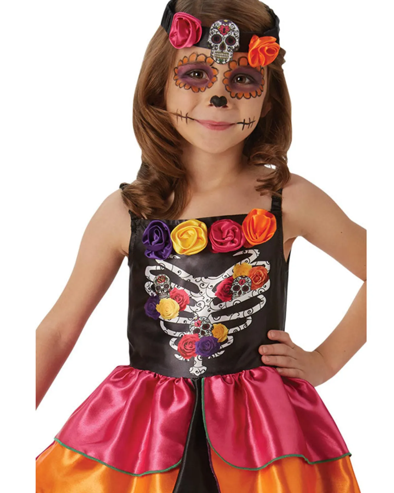 Rubies Day Of The Dead Sugar Skull Girls Costume>Kids Kids Costumes