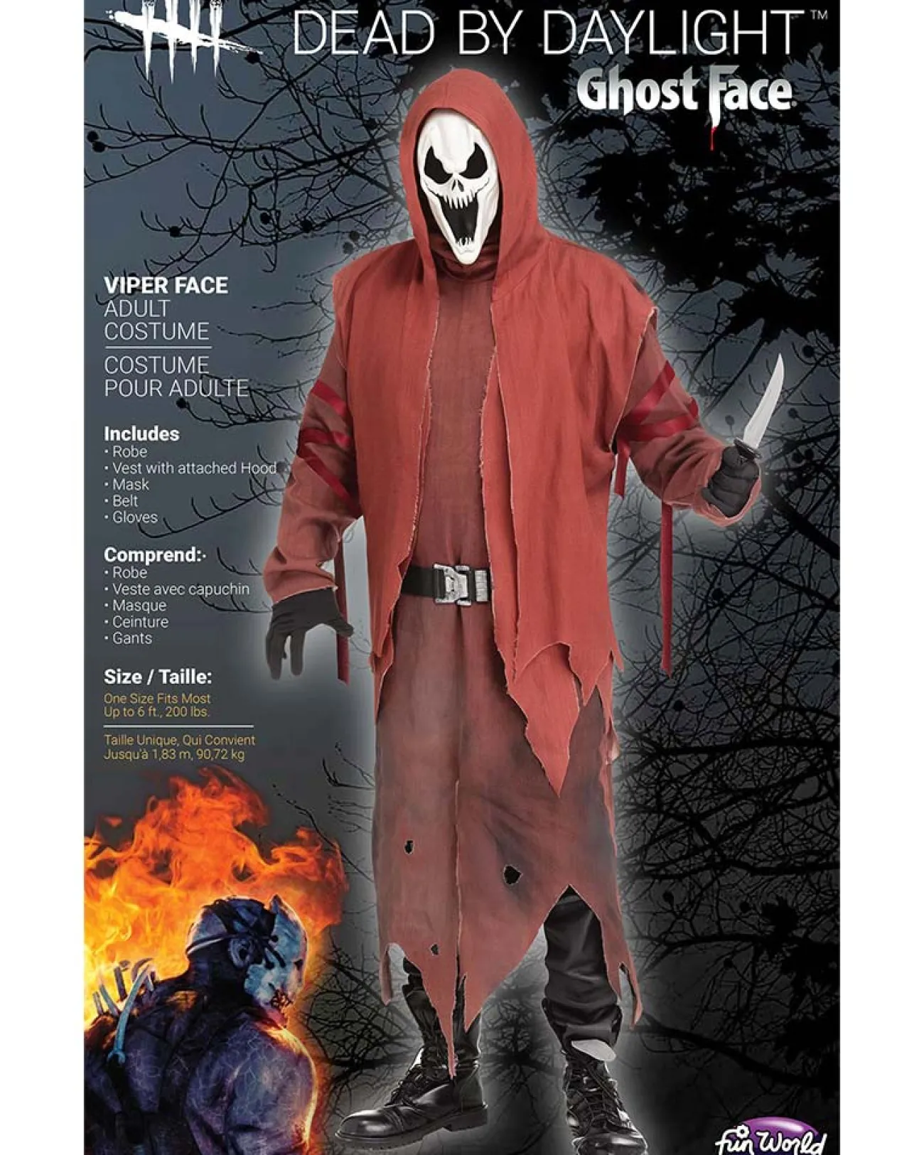 Fun World Dead By Daylight Viper Face Mens Costume>Men Men's Costumes