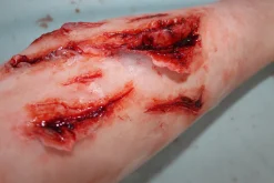ForensicFX Studios Deep Leg Lacerations Prosthetic><noscript><img width=