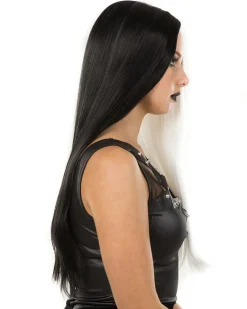 * Deluxe Black And White Long Wig><noscript><img width=