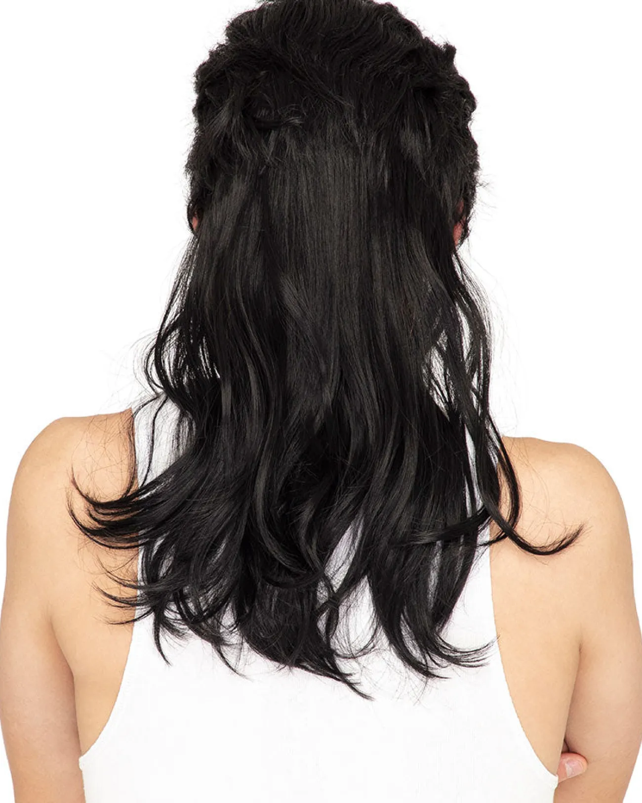 * Deluxe Black Mullet Wig> Halloween Wigs