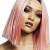 Smiffys Deluxe Fever Two Toned Coral Pink Kylie Wig> Halloween Wigs