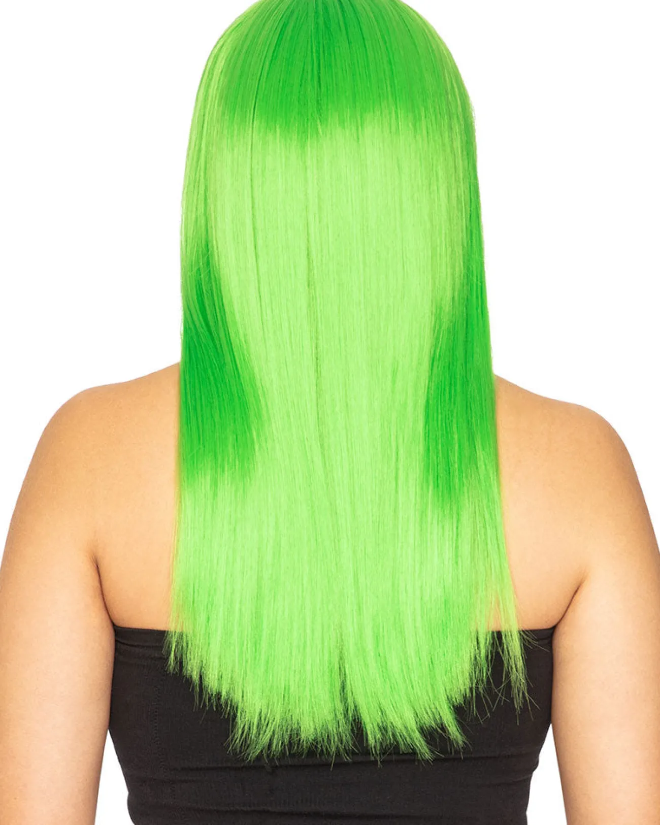 * Fashion Deluxe Apple Green Long Wig> Halloween Wigs