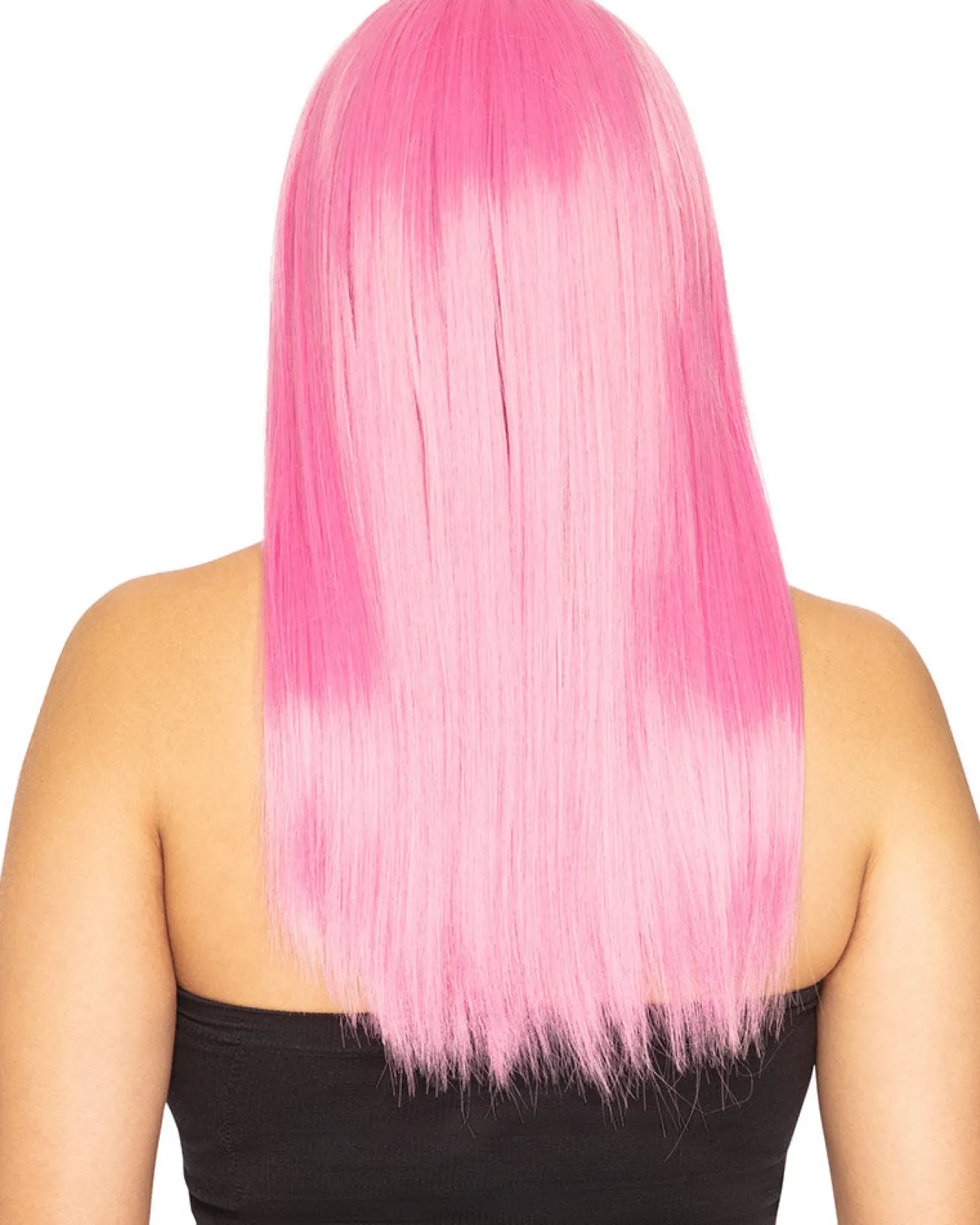 * Fashion Deluxe Candy Pink Long Wig> Halloween Wigs