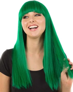 * Fashion Deluxe Emerald Green Long Wig><noscript><img width=
