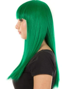 * Fashion Deluxe Emerald Green Long Wig><noscript><img width=