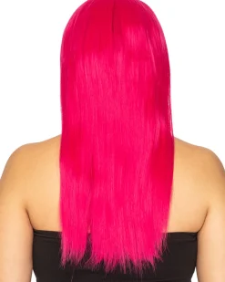 * Fashion Deluxe Fuschia Pink Long Wig><noscript><img width=