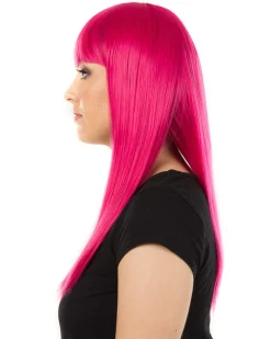 * Fashion Deluxe Fuschia Pink Long Wig><noscript><img width=