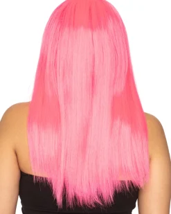 * Fashion Deluxe Neon Pink Long Wig><noscript><img width=