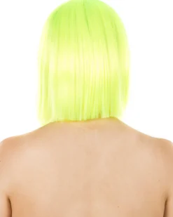 * Fashion Deluxe Neon Yellow Bob Wig><noscript><img width=