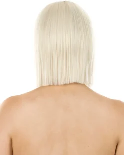 * Fashion Deluxe Platinum Blonde Bob Wig><noscript><img width=