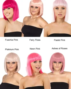 * Fashion Deluxe Platinum Pink Bob Wig><noscript><img width=