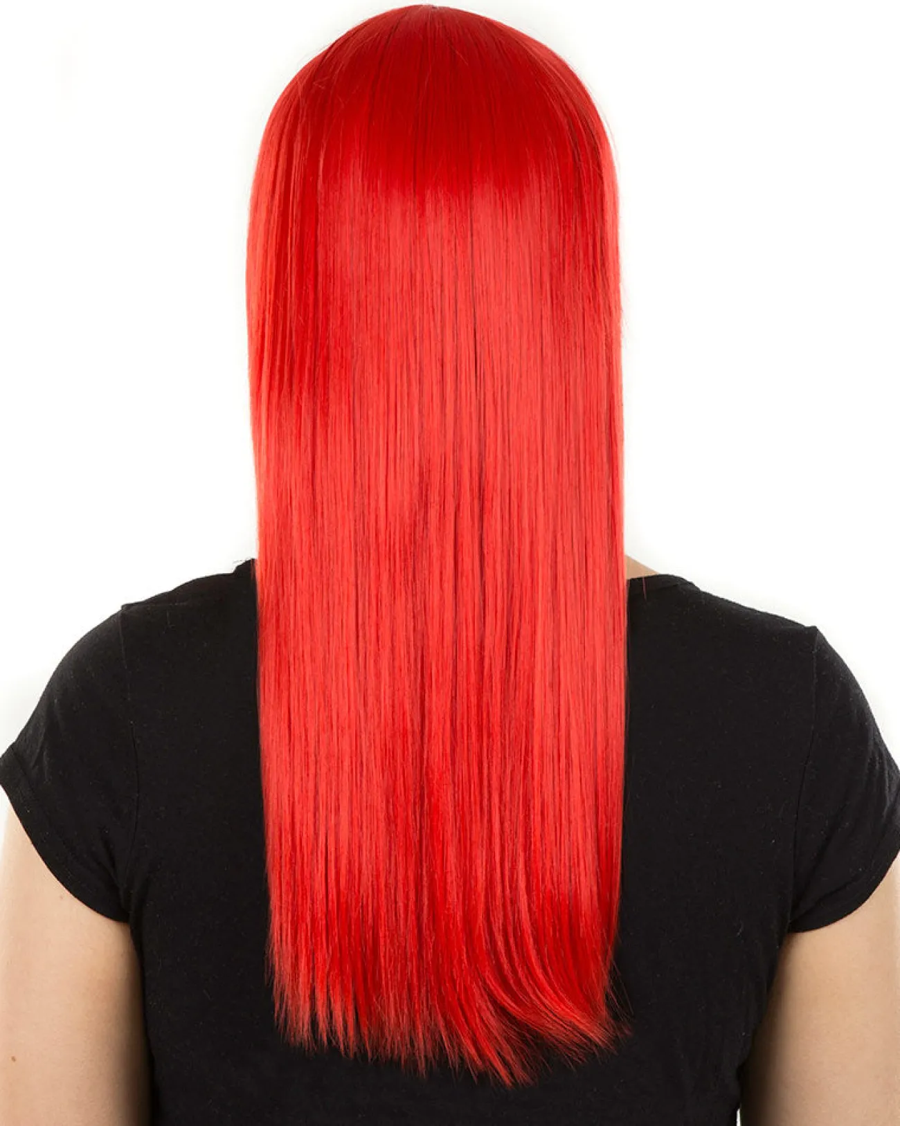 * Fashion Deluxe Red Long Wig> Halloween Accessories