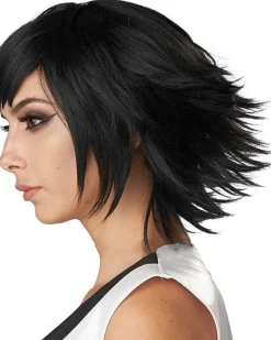 California Costumes Feather Cosplay Black Wig></noscript> Halloween Wigs