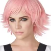 California Costumes Feathered Pink Cosplay Wig> Halloween Wigs