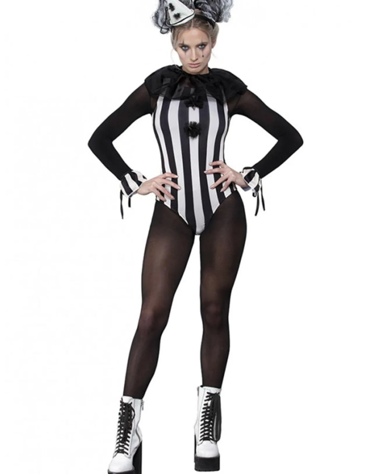 Smiffys Fever Vintage Pierrot Clown Womens Costume>Women Women's Costumes