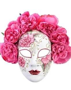 Tomfoolery Florencia Floral Day Of The Dead Mask> Day Of The Dead