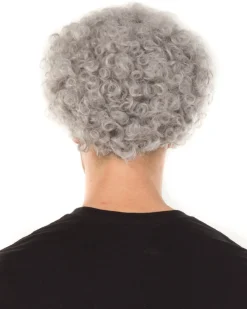 * Funky Grey Curly Wig></noscript> Halloween Wigs