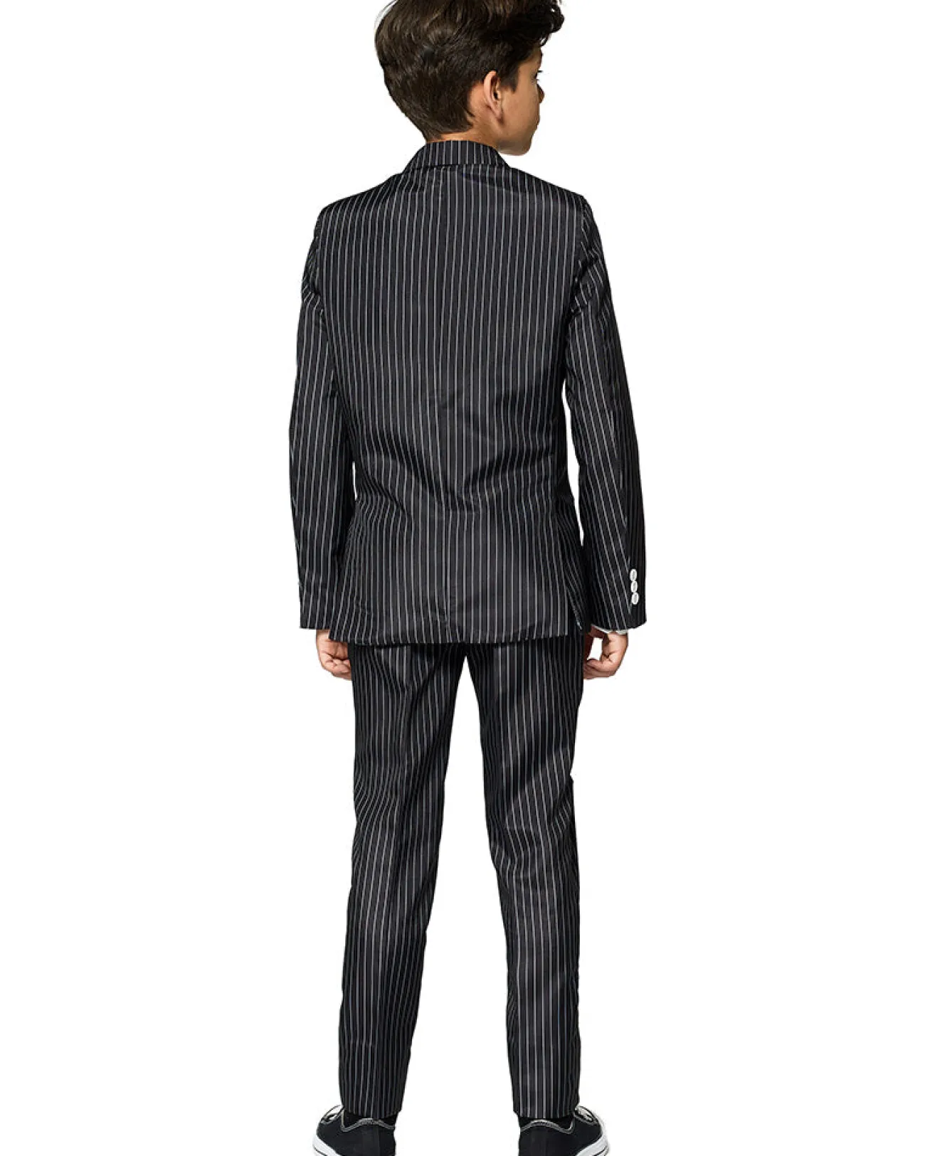 Opposuits Gangster Pinstripe Black Boys Suitmeister> Opposuits