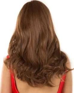 * Glamour Deluxe Brown Long Wavy Wig></noscript> Halloween Accessories