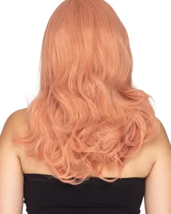 * Glamour Deluxe Peaches And Cream Pink Long Wavy Wig></noscript> Halloween Wigs
