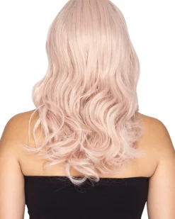 * Glamour Deluxe Platinum Pink Long Wavy Wig></noscript> Halloween Wigs