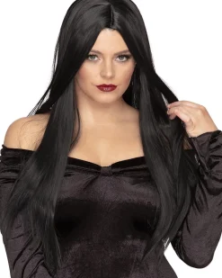 * Gothic Deluxe Black Long Wig><noscript><img width=