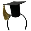 Amscan Graduation Black And Gold Fabric Mortarboard Headband> Halloween Hats