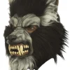 Ghoulish Productions Gray Howling Werewolf Deluxe Mask> Halloween Masks