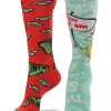 Elope Green Eggs & Ham Mismatched Knee High Costume Socks> Halloween Hosiery